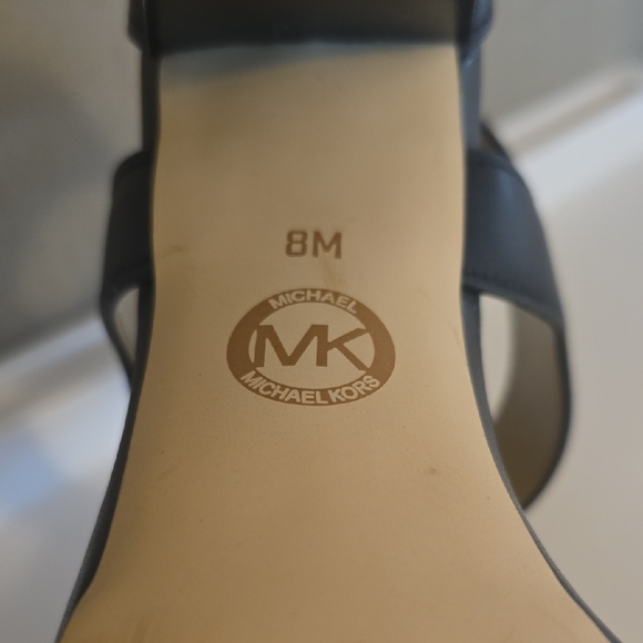 Michael Kors Black Heels with Gold Zipper Detail - Berkley - Picture 6 of 8